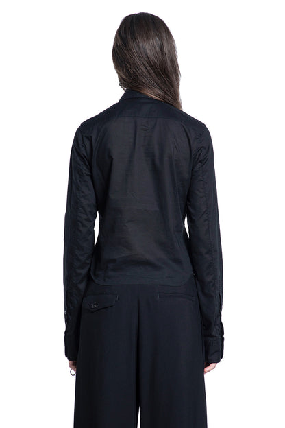 Erma Ruffled Shirt in Light Cotton Poplin