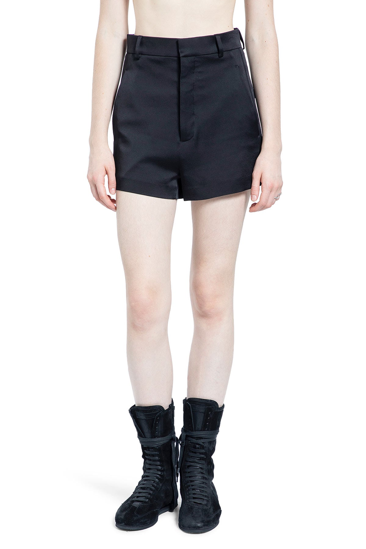 Stine Tailored Shorts in Cady Satin