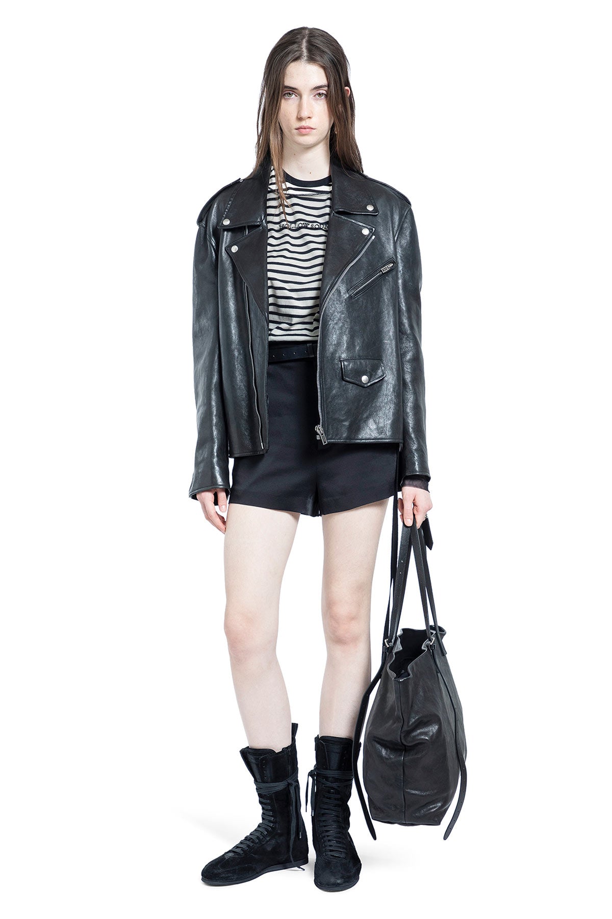 Stine Tailored Shorts in Cady Satin