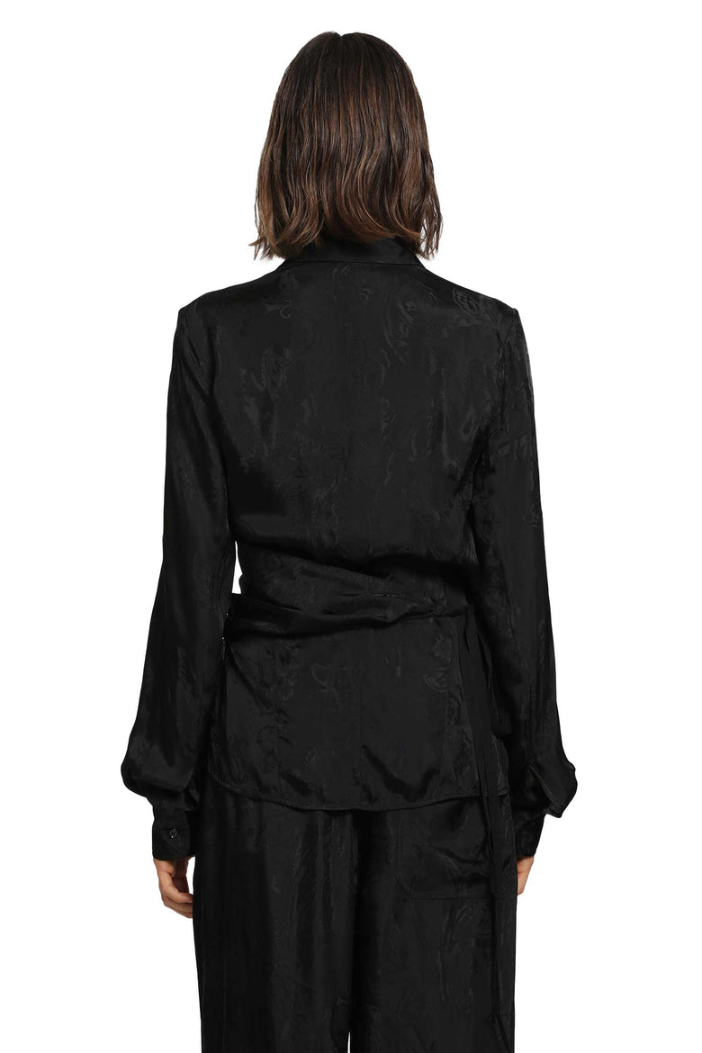 ANN DEMEULEMEESTER Alba Wrap Shirt woman
