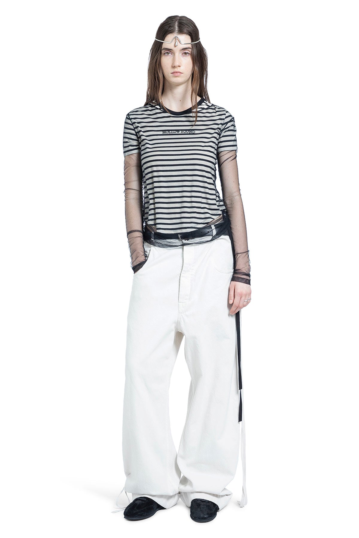 Floor Micro T-Shirt in Brushed Striped Jersey