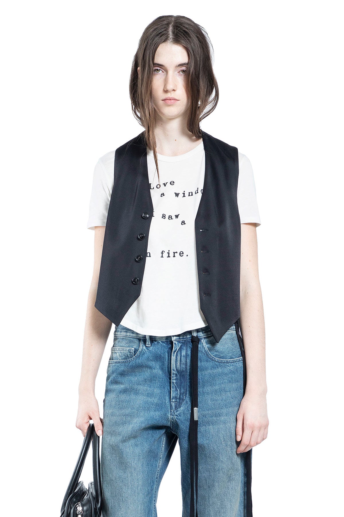 ''Love is a Window'' Floor Micro T-Shirt