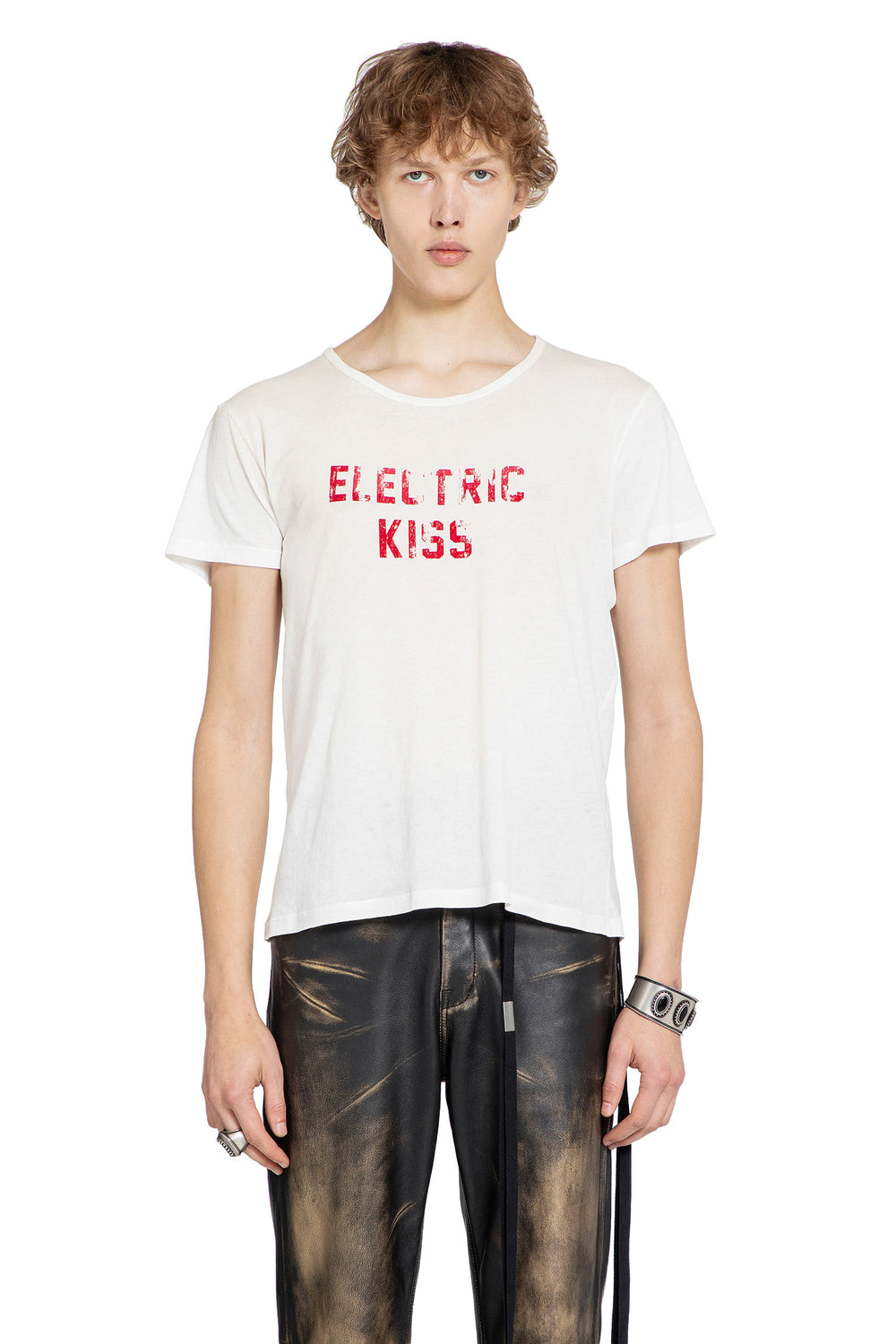 ANN DEMEULEMEESTER Idar Cropped T-Shirt man