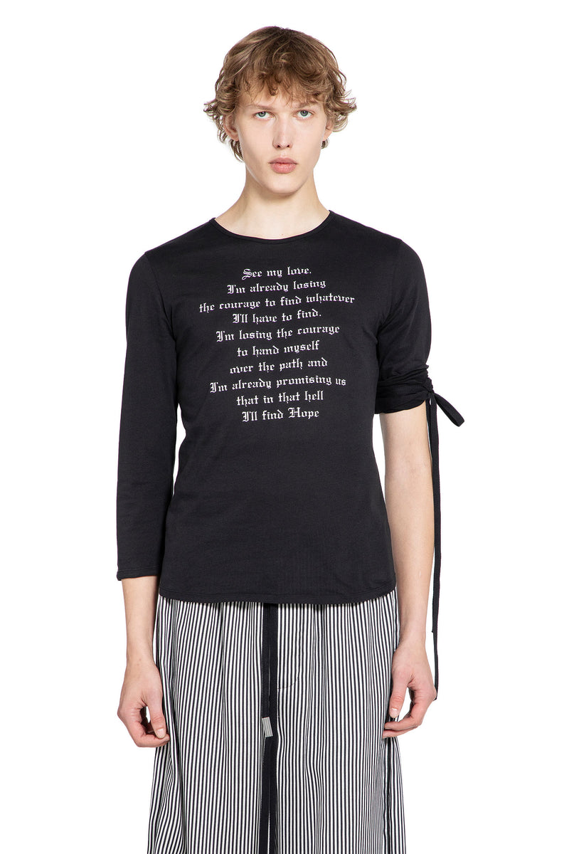 ''See My Love'' T-Shirt with Ribbon Detail