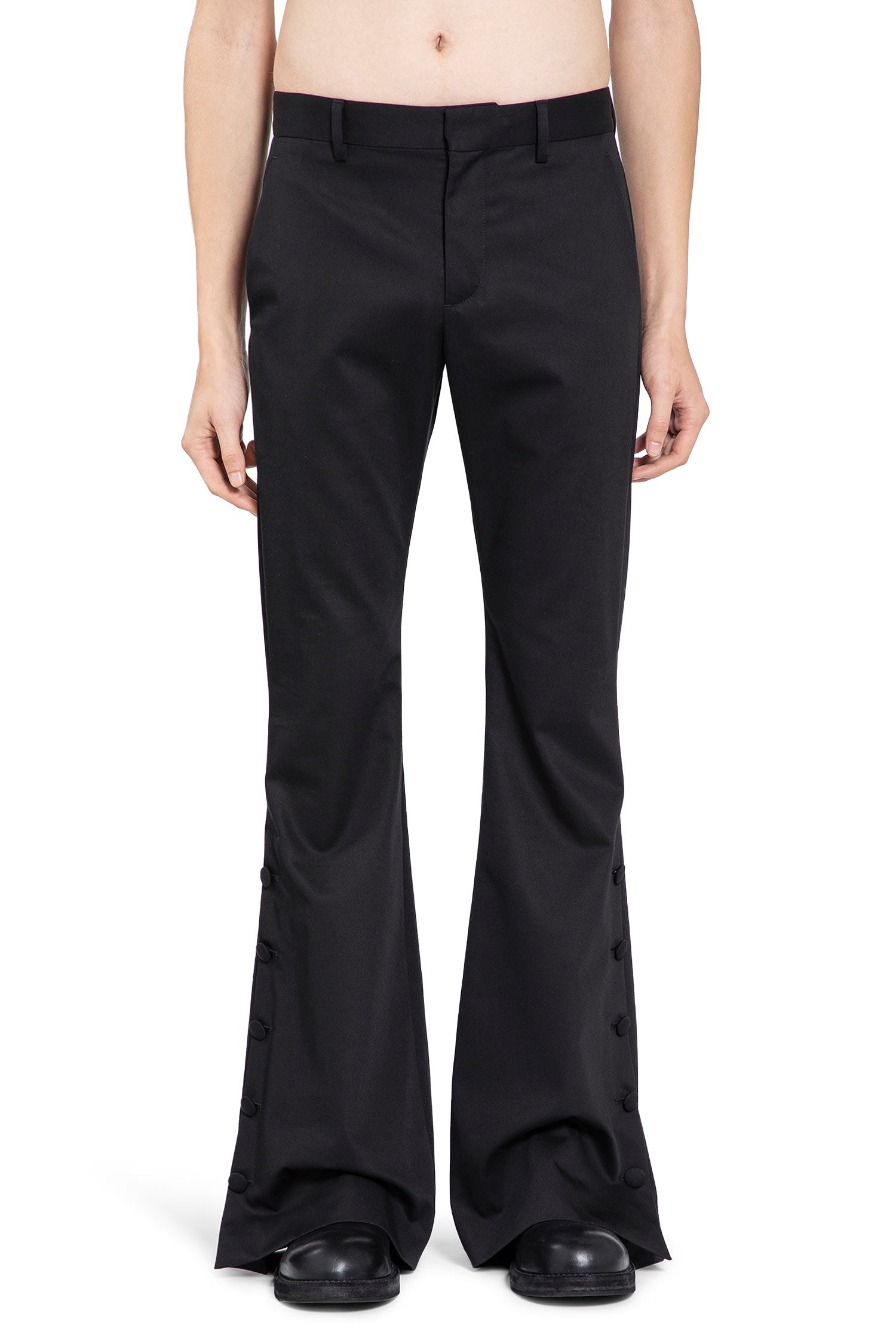 ANN DEMEULEMEESTER Vald Slim Fit Bootcut Trousers man