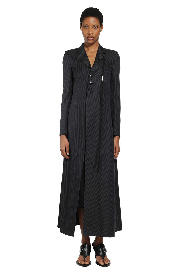 
              ANN DEMEULEMEESTER Abke X-Long Open Front Fitted Coat woman
            