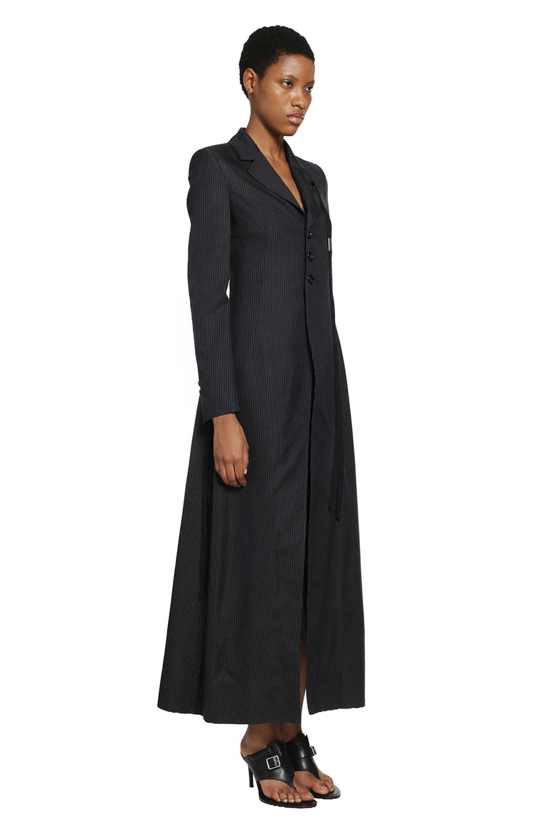 
              ANN DEMEULEMEESTER Abke X-Long Open Front Fitted Coat woman
            