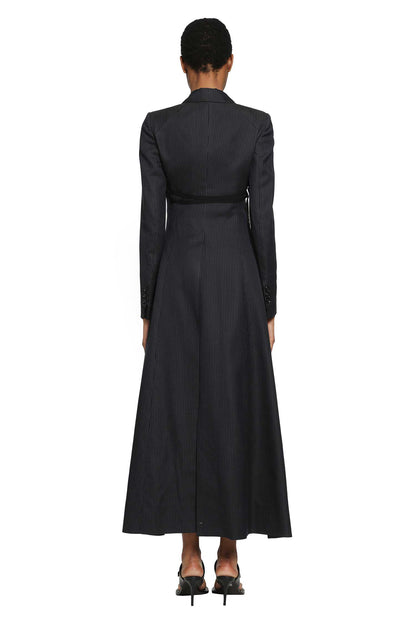 Abke X-Long Open Front Fitted Coat