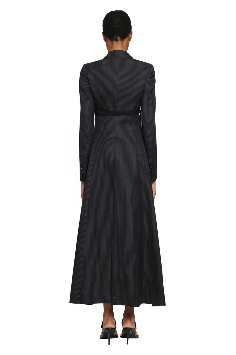 ANN DEMEULEMEESTER Abke X-Long Open Front Fitted Coat woman