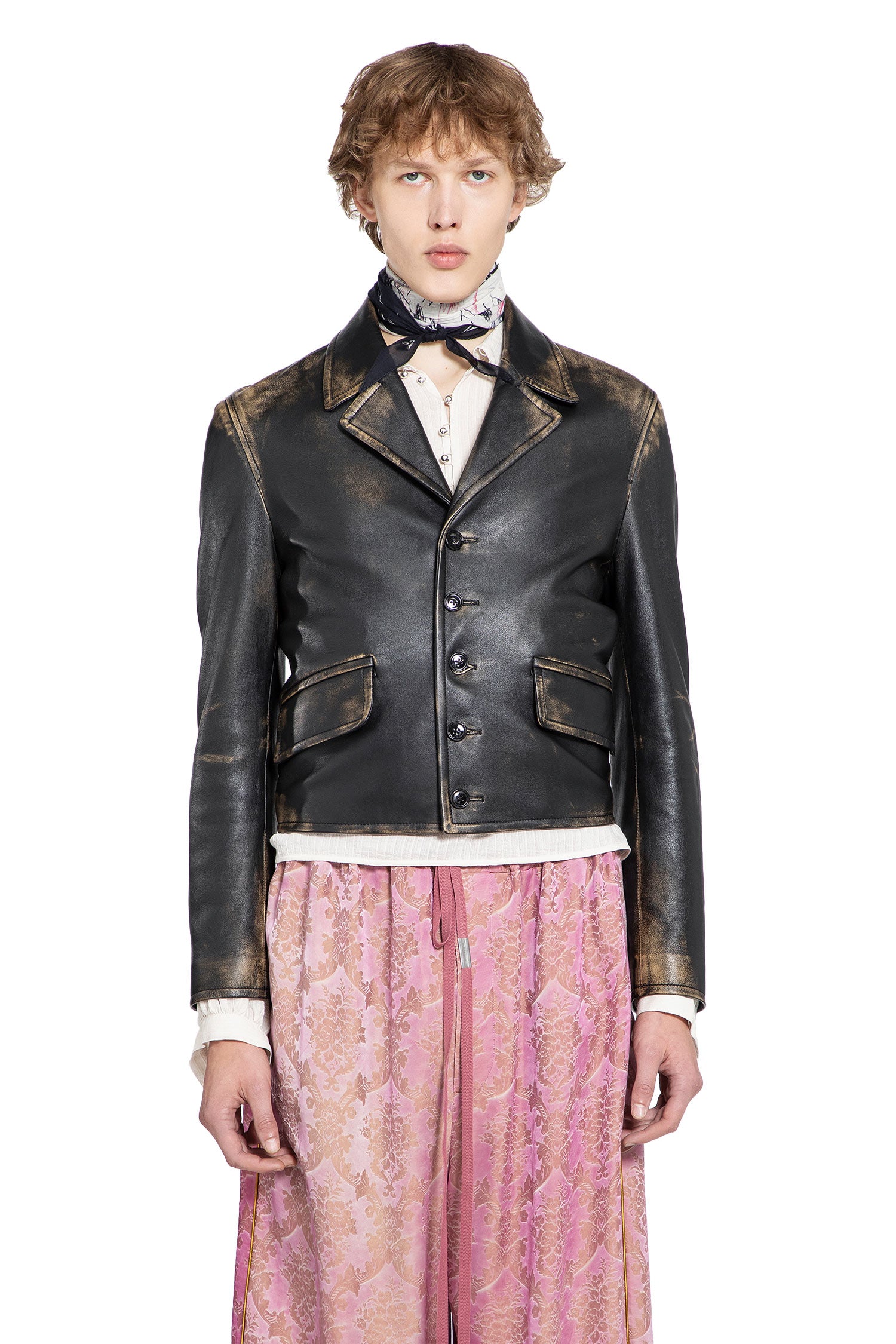 Malik Jacket in Brushed lambskin