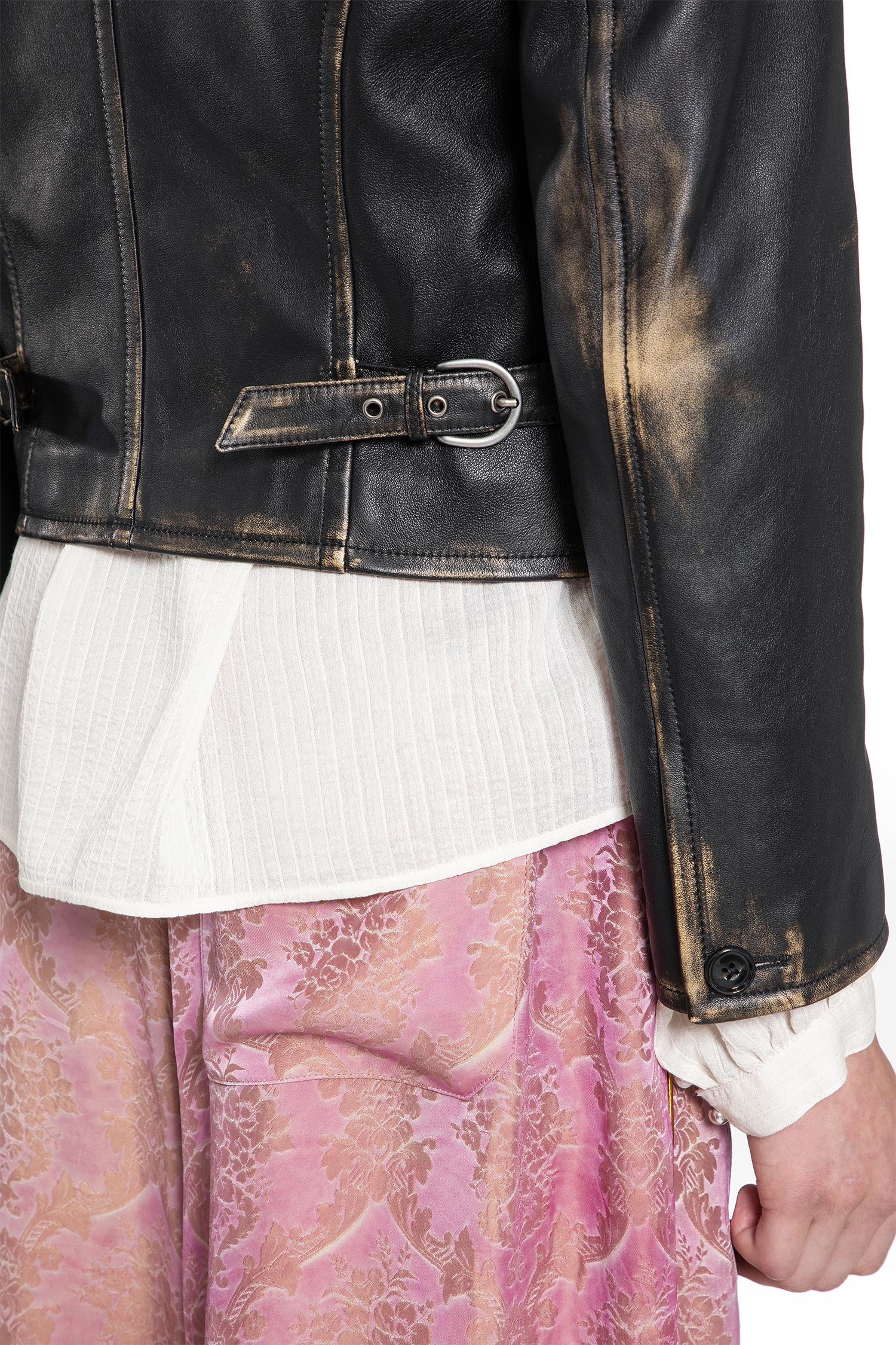 Malik Jacket in Brushed lambskin