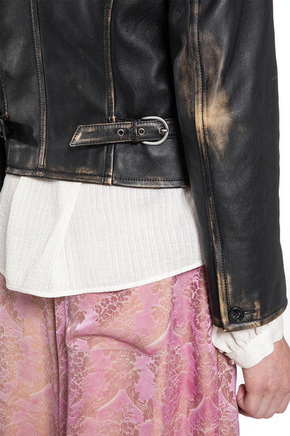 Malik Jacket in Brushed lambskin