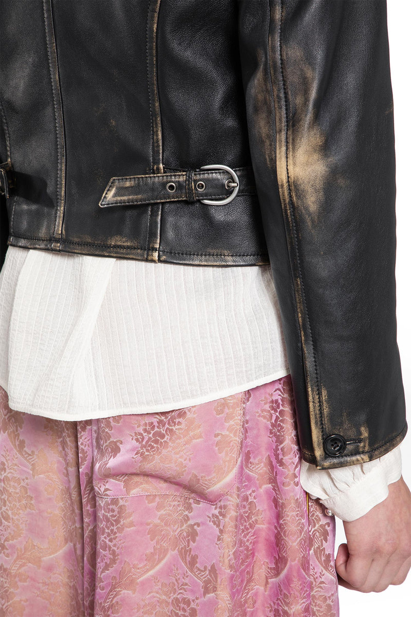 Malik Jacket in Brushed lambskin