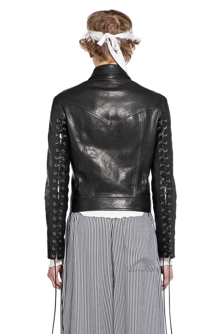 ANN DEMEULEMEESTER Ulv Western Jacket in Leather man