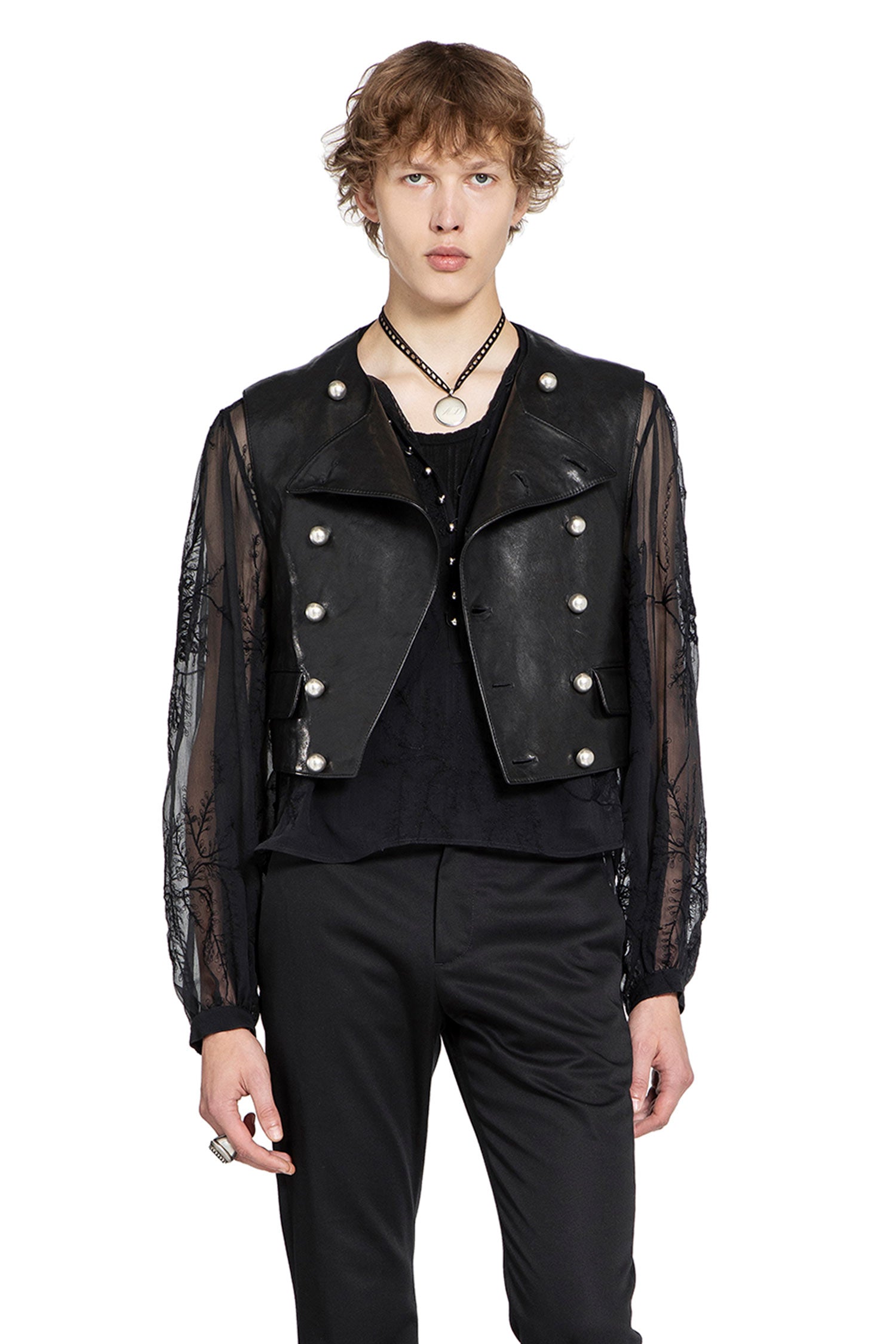 Dino Vest in Leather