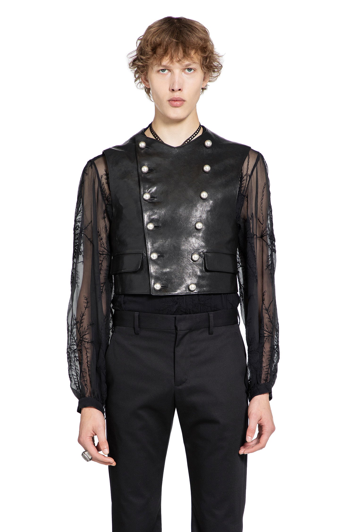 Dino Vest in Leather