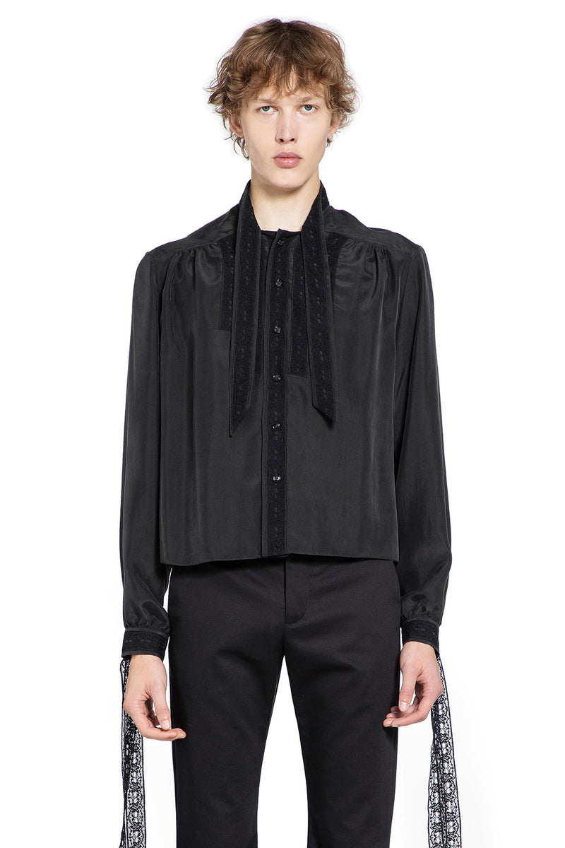 Aesir Cropped Shirt in Silk Habotai