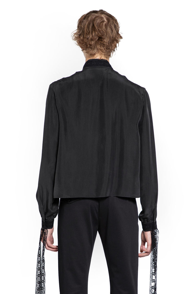Aesir Cropped Shirt in Silk Habotai