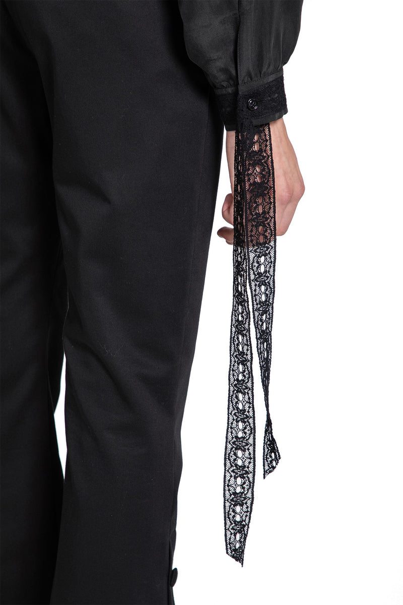 Aesir Cropped Shirt in Silk Habotai