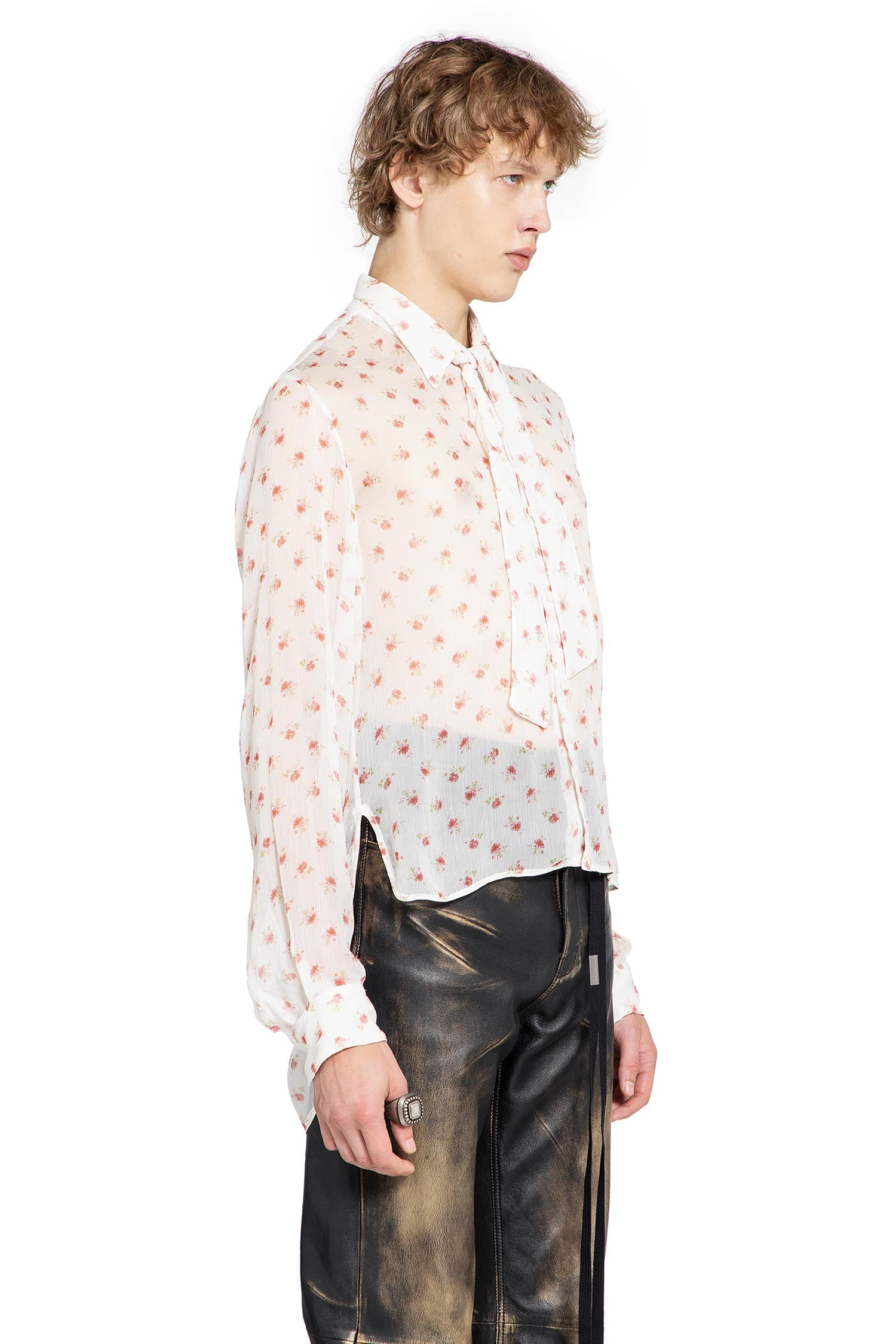 Stack Comfort Crooped Shirt with Necktie