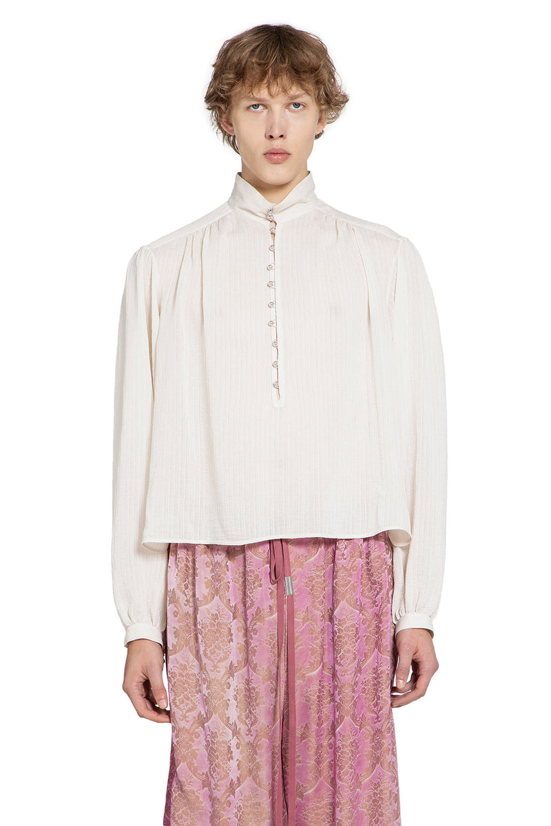 ANN DEMEULEMEESTER Thorald High Comfort Cropped Serafino Top man