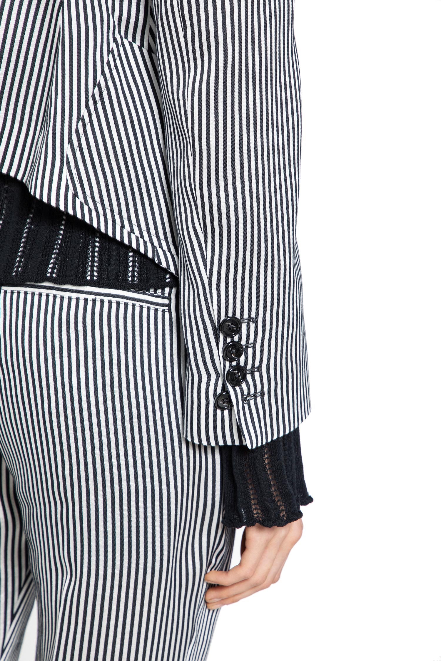 ANN DEMEULEMEESTER Lune Open Front Fitted Jacket woman