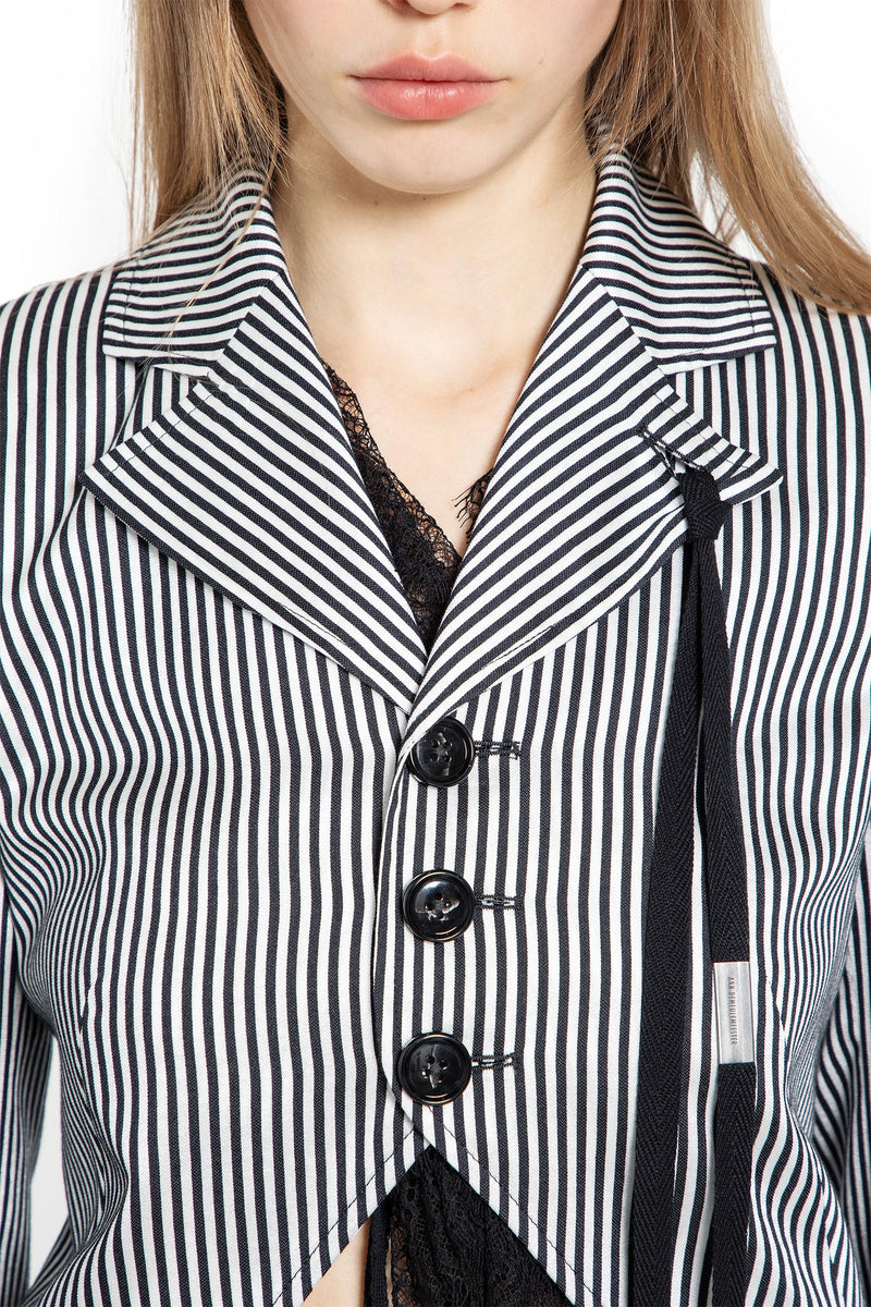 ANN DEMEULEMEESTER Lune Open Front Fitted Jacket woman