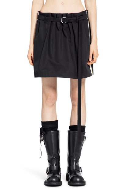 Haga Pleated Mini Skirt in Cotton Twill