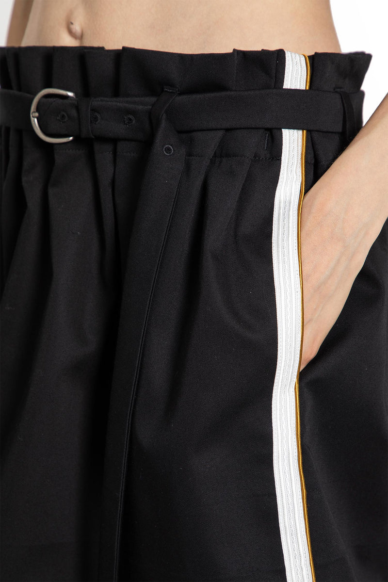 Haga Pleated Mini Skirt in Cotton Twill