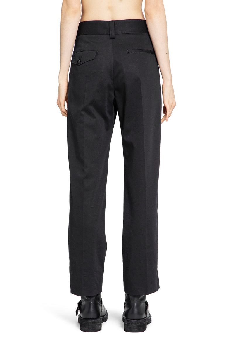 ANN DEMEULEMEESTER Fera Straight Leg Cropped Trousers woman