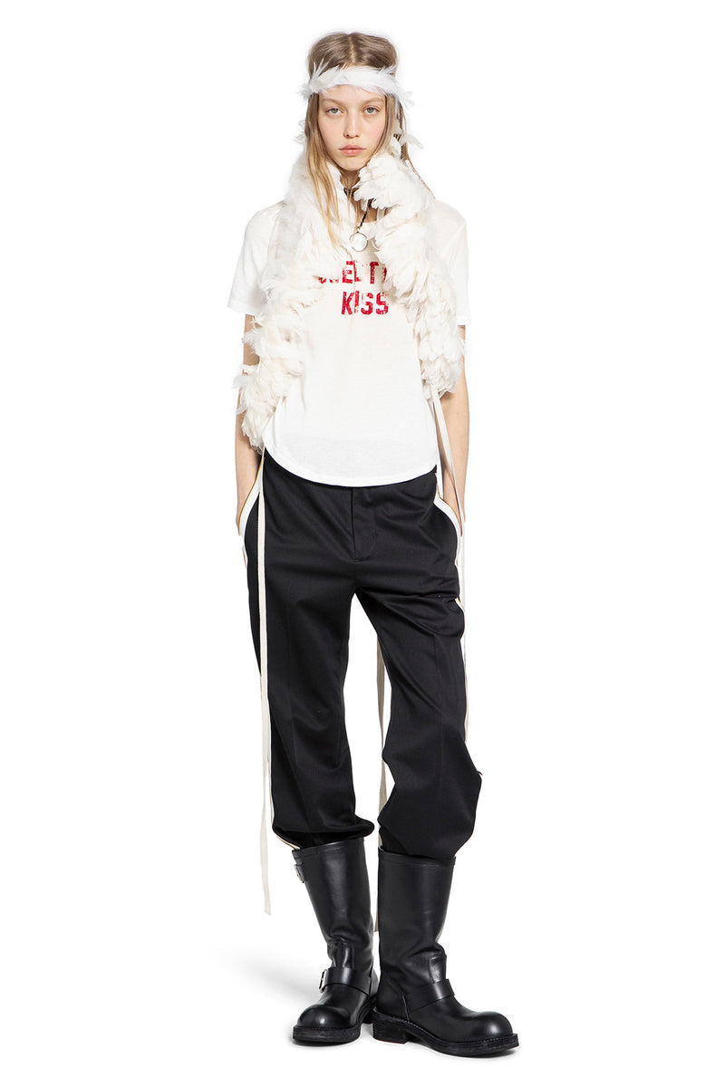 ANN DEMEULEMEESTER Fera Straight Leg Cropped Trousers woman