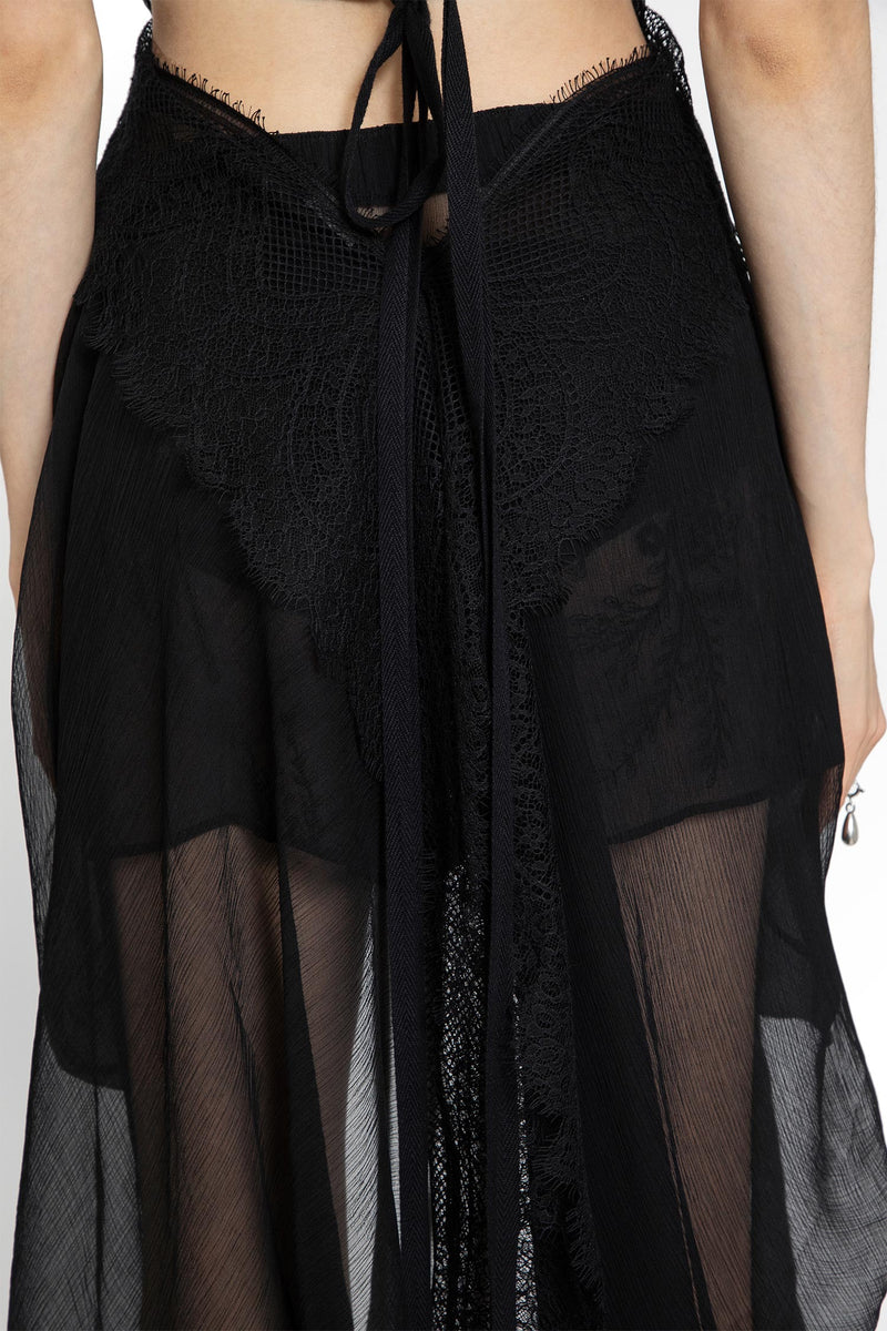 Dory Top in Silk Voile Crepon and Lace