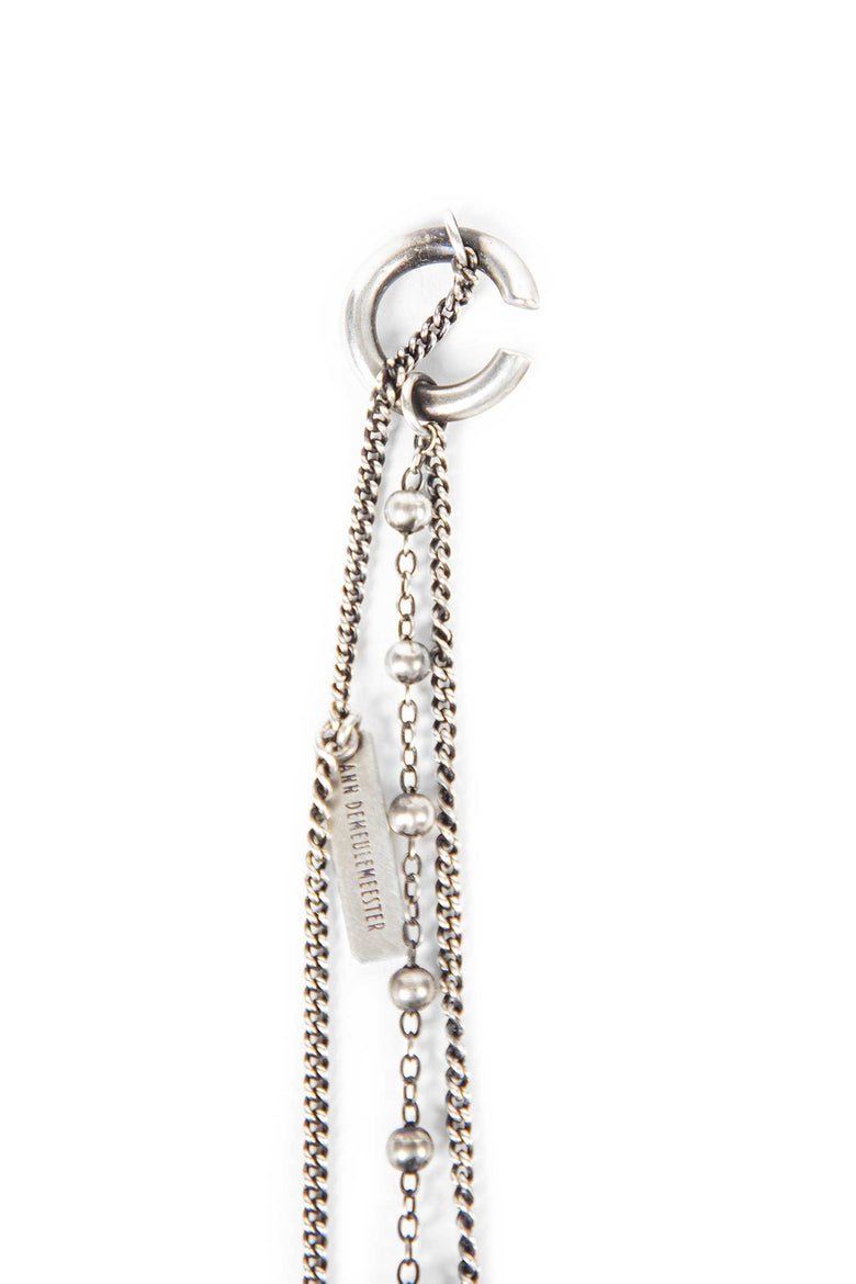 Fable Ear Cuff with Bead and Feather