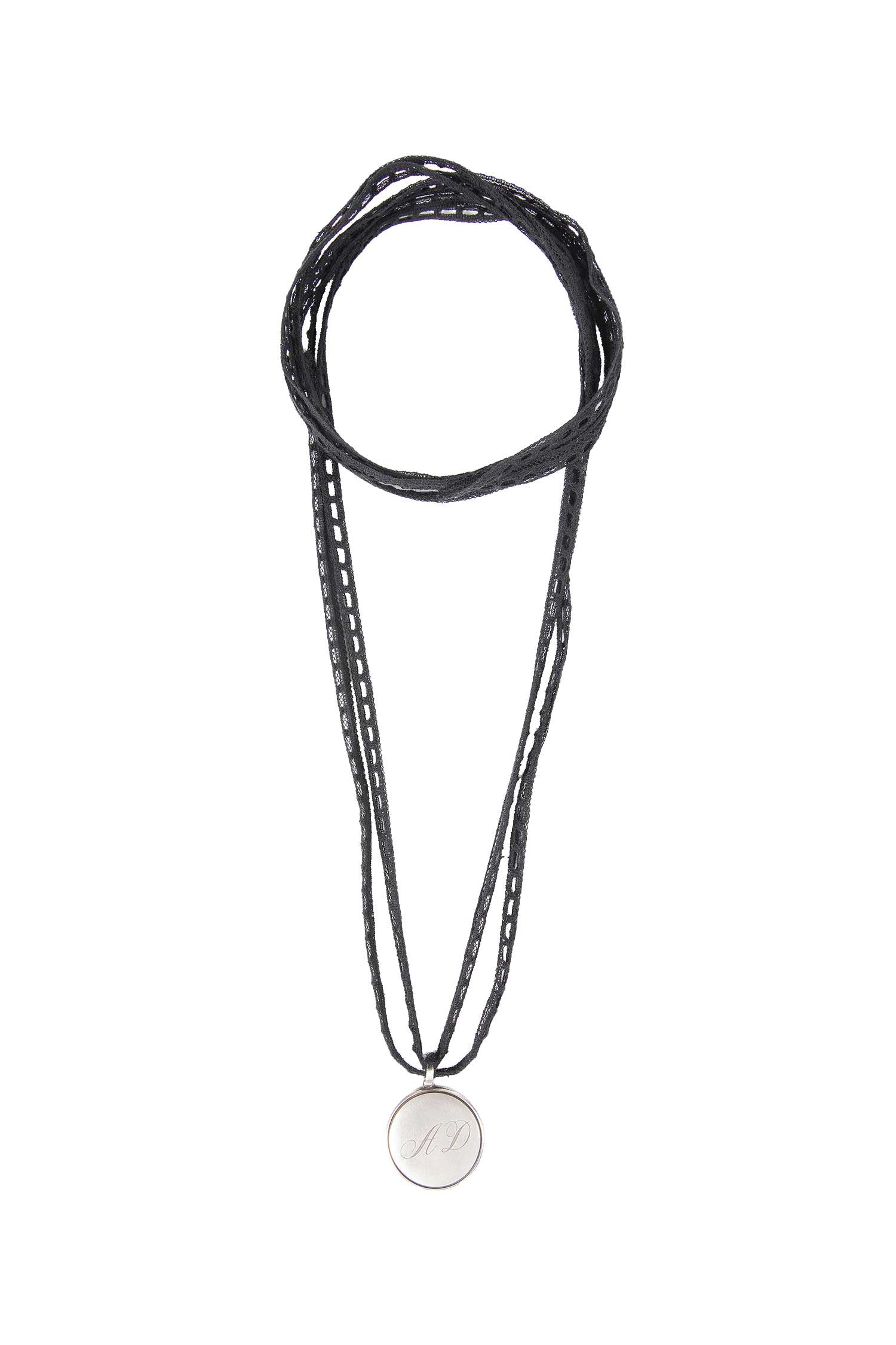 Monogram Lace Necklace