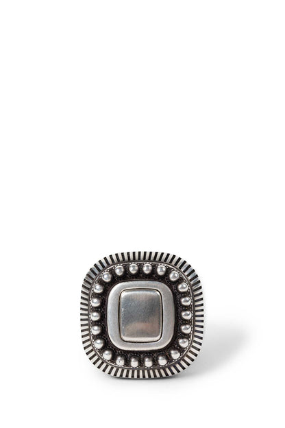 Char Wide Ring with Spheres