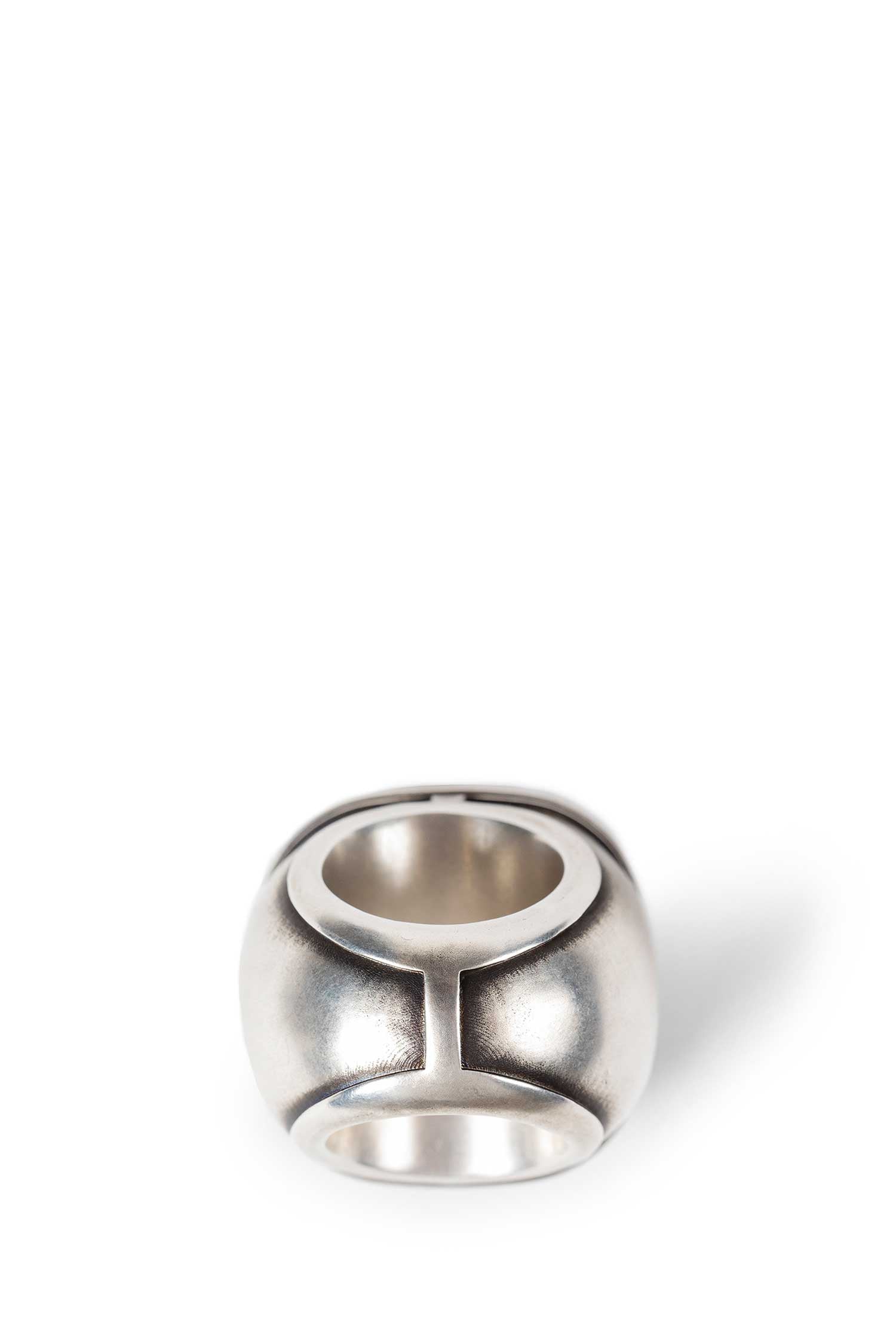 ANN DEMEULEMEESTER Char Wide Ring with Spheres woman
