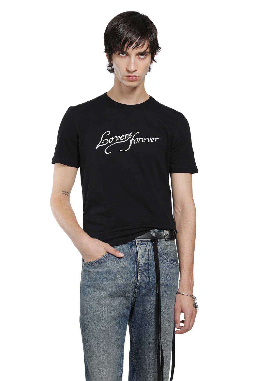 ANN DEMEULEMEESTER Baptist ''Lovers Forever'' Standard T-Shirt man