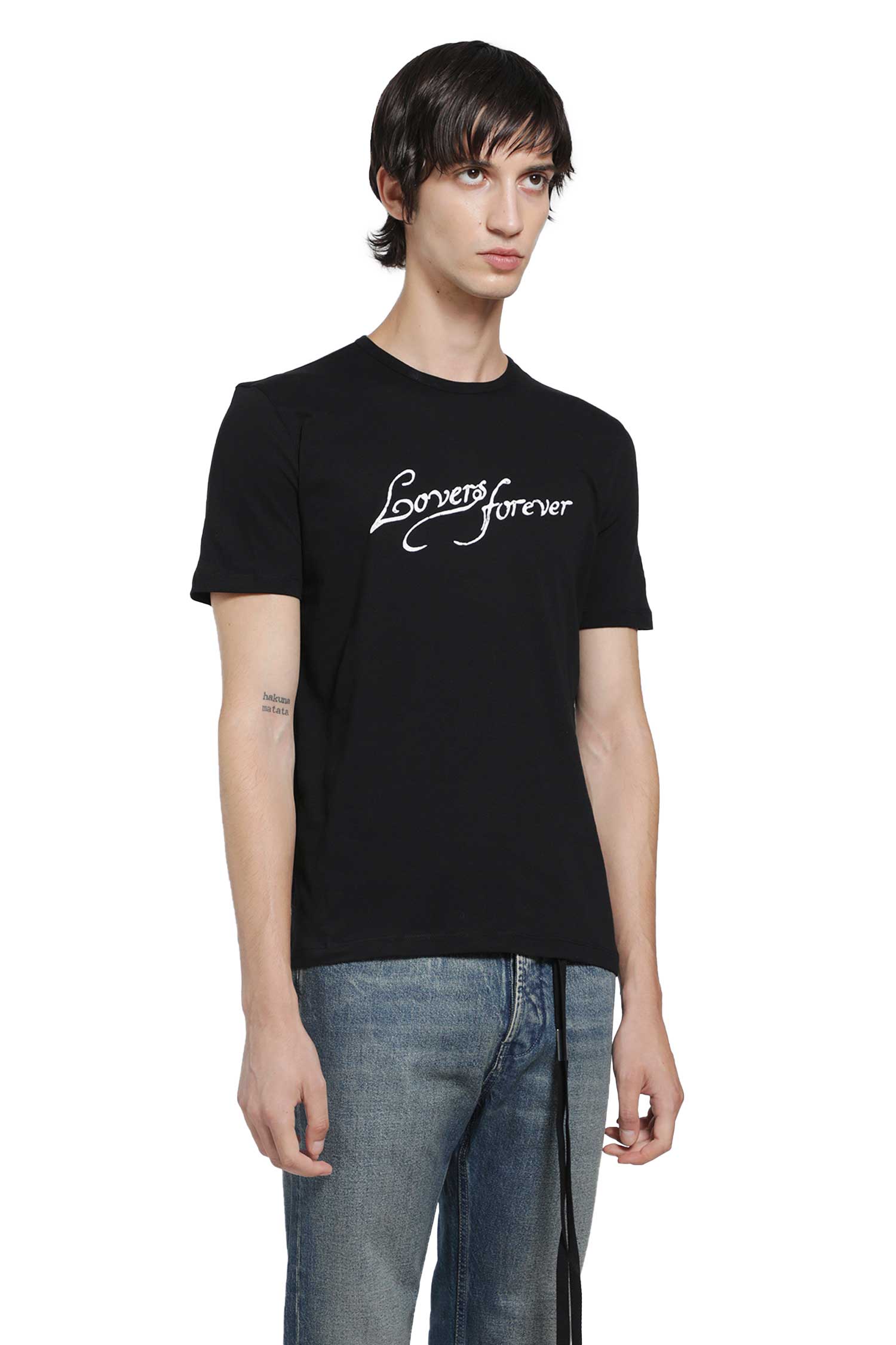 ANN DEMEULEMEESTER Baptist ''Lovers Forever'' Standard T-Shirt man