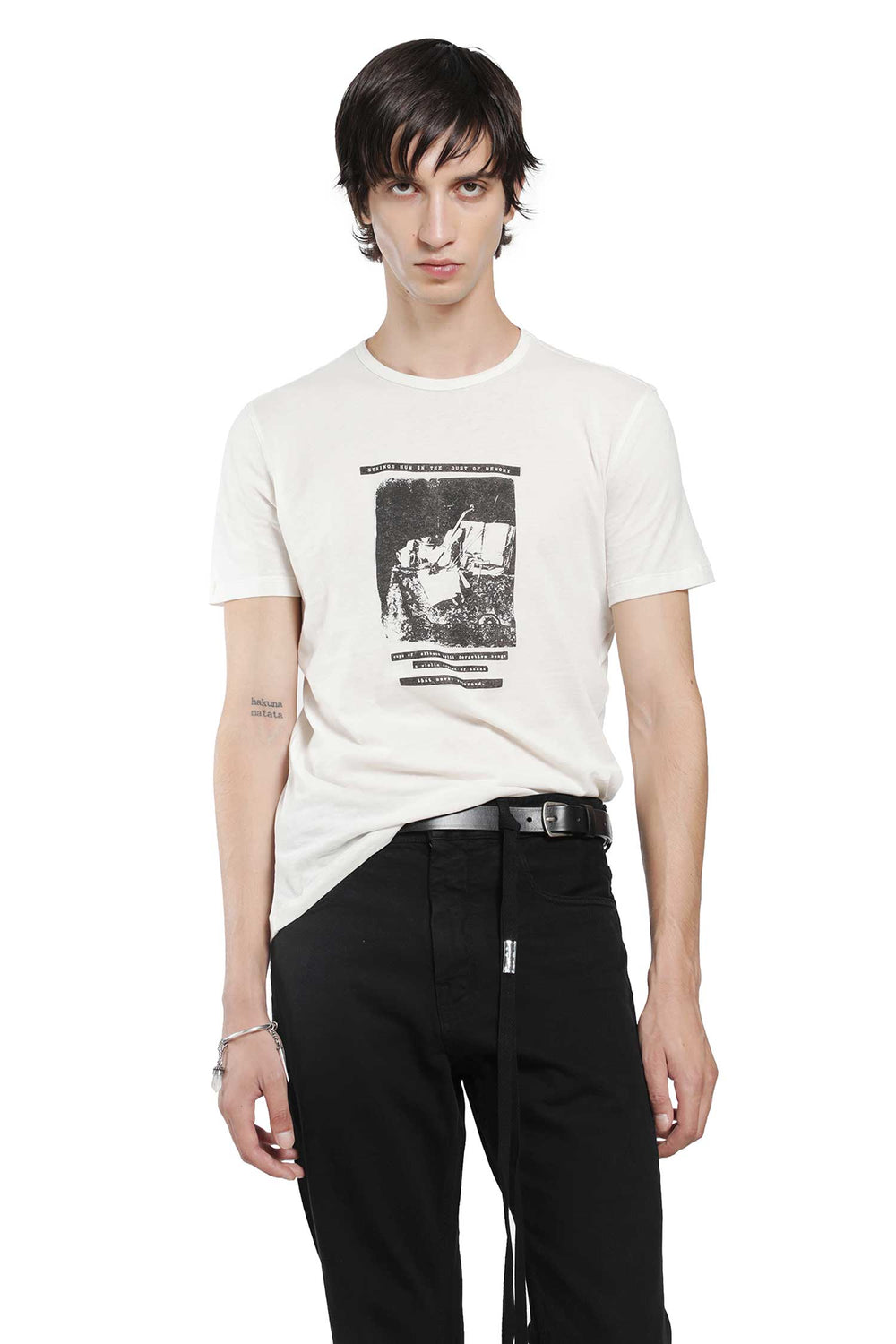 ANN DEMEULEMEESTER Baptist ''Dust of Memory'' Standard T-Shirt man