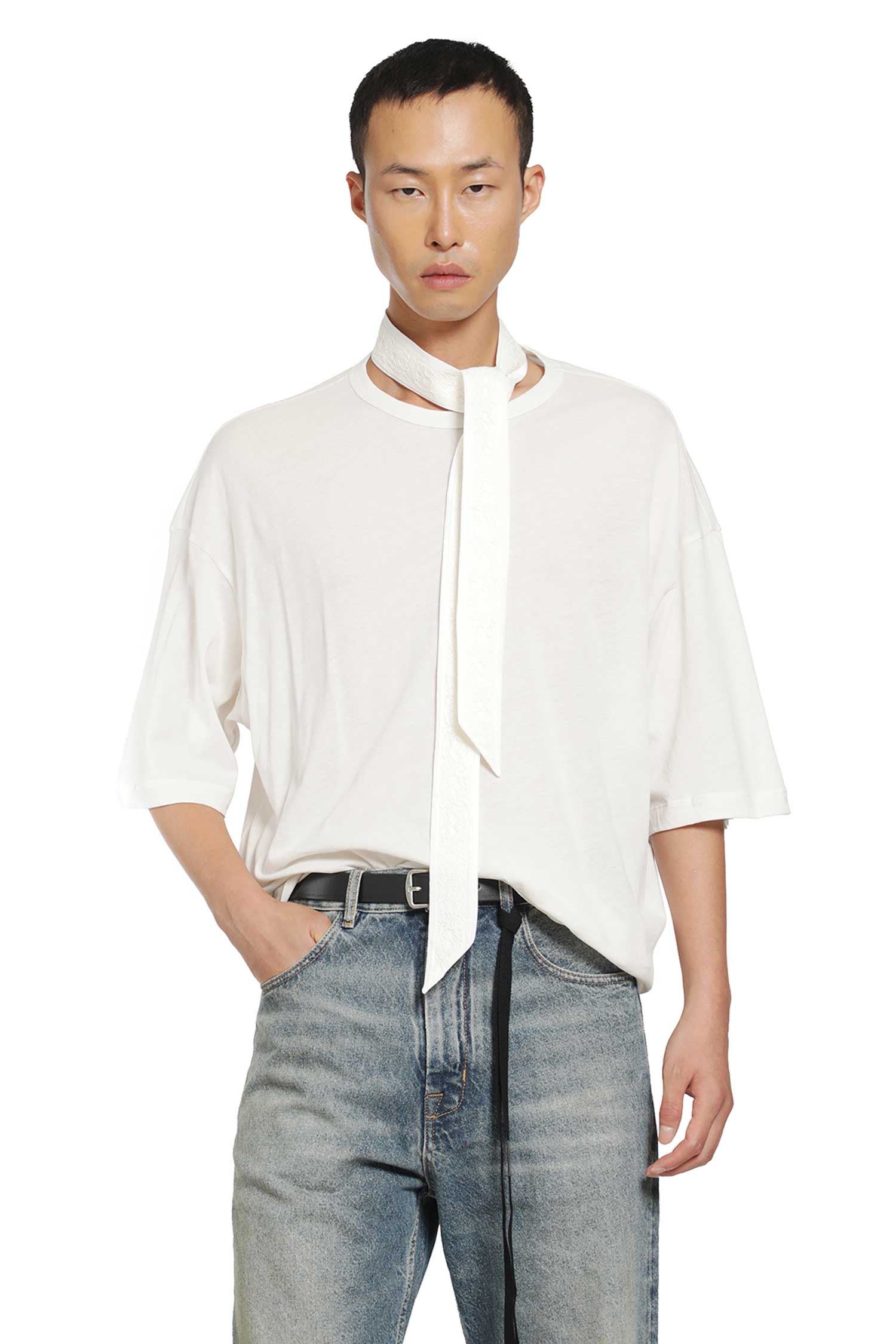''We Were'' T-Shirt with Detachable Collar