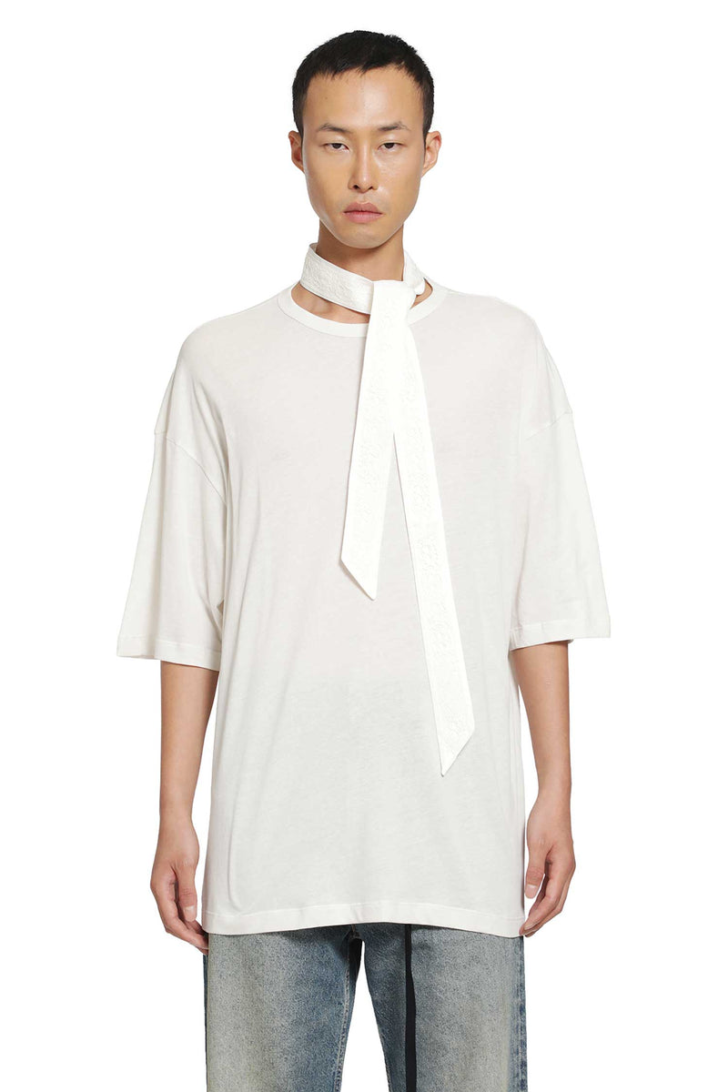 ANN DEMEULEMEESTER ''We Were'' T-Shirt with Detachable Collar man