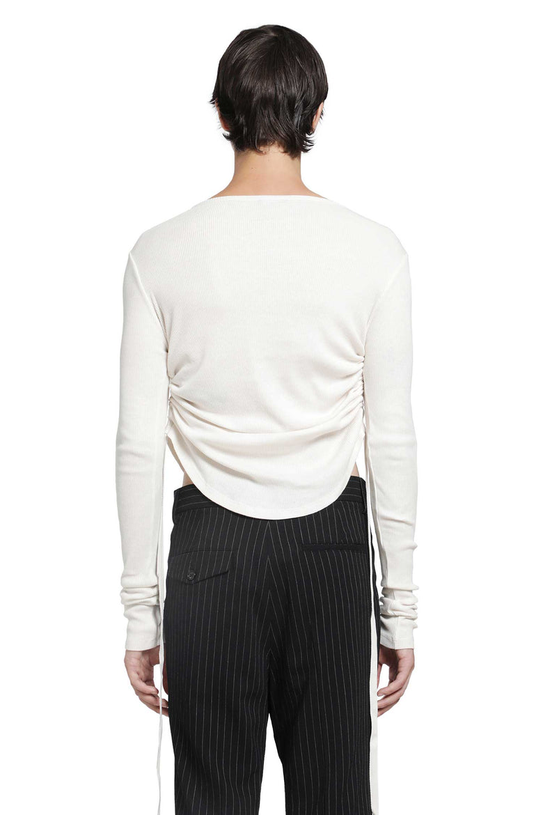 ANN DEMEULEMEESTER Hamar Wrinkled Serafino Top man