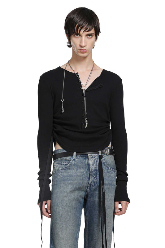 Hamar Wrinkled Serafino Top