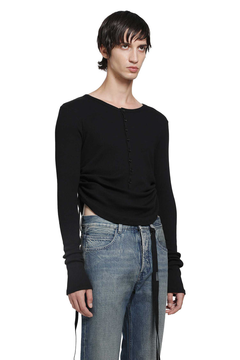 
              ANN DEMEULEMEESTER Hamar Wrinkled Serafino Top man
            