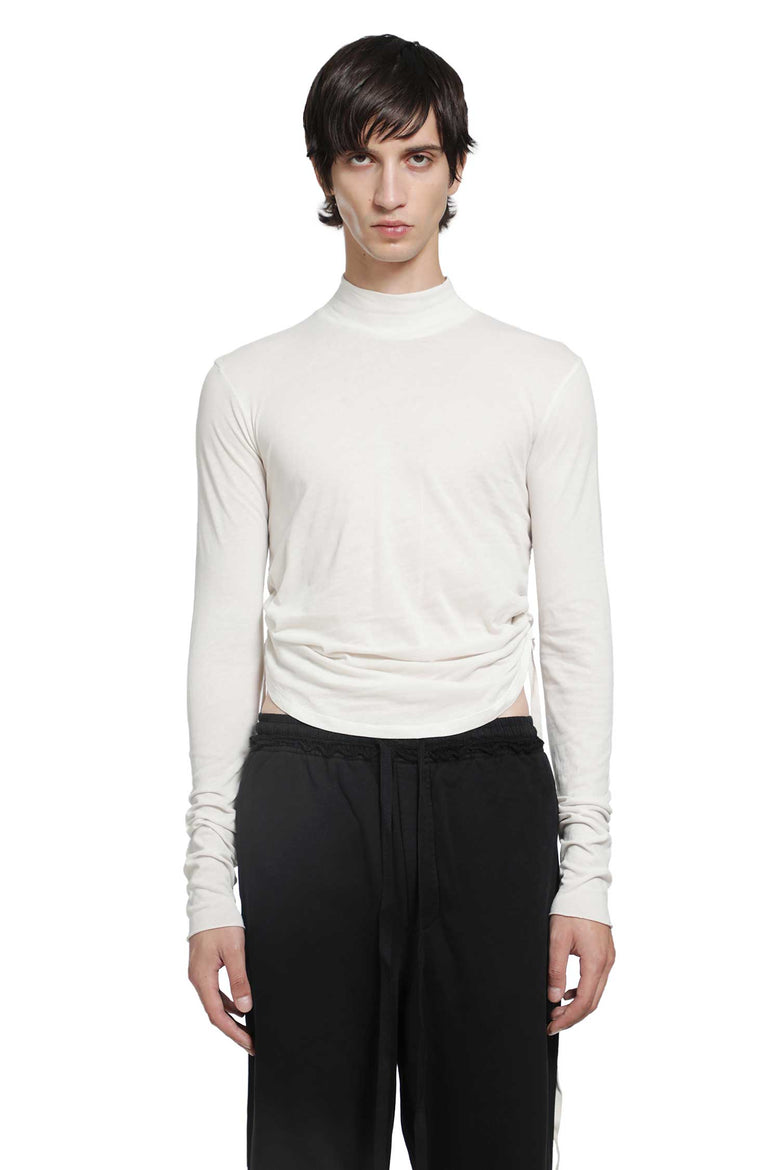 ANN DEMEULEMEESTER Lenart Wrinkled Mock Neck Top man