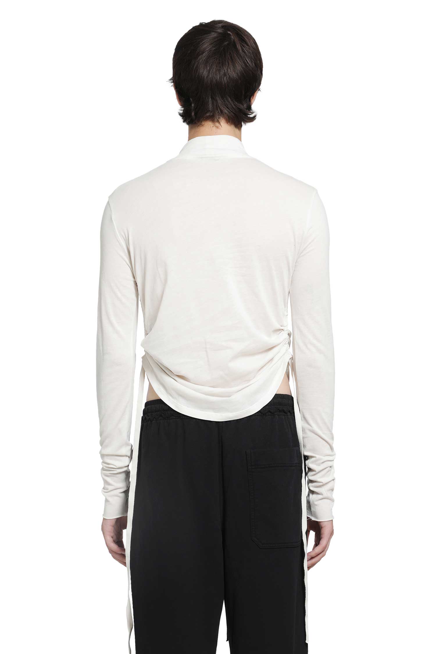 Lenart Wrinkled Mock Neck Top