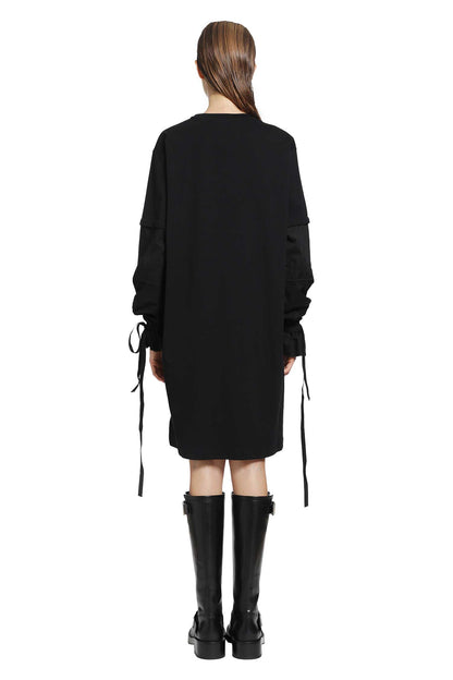 Lucina T-Shirt Dress with Light Cotton Sleeves
