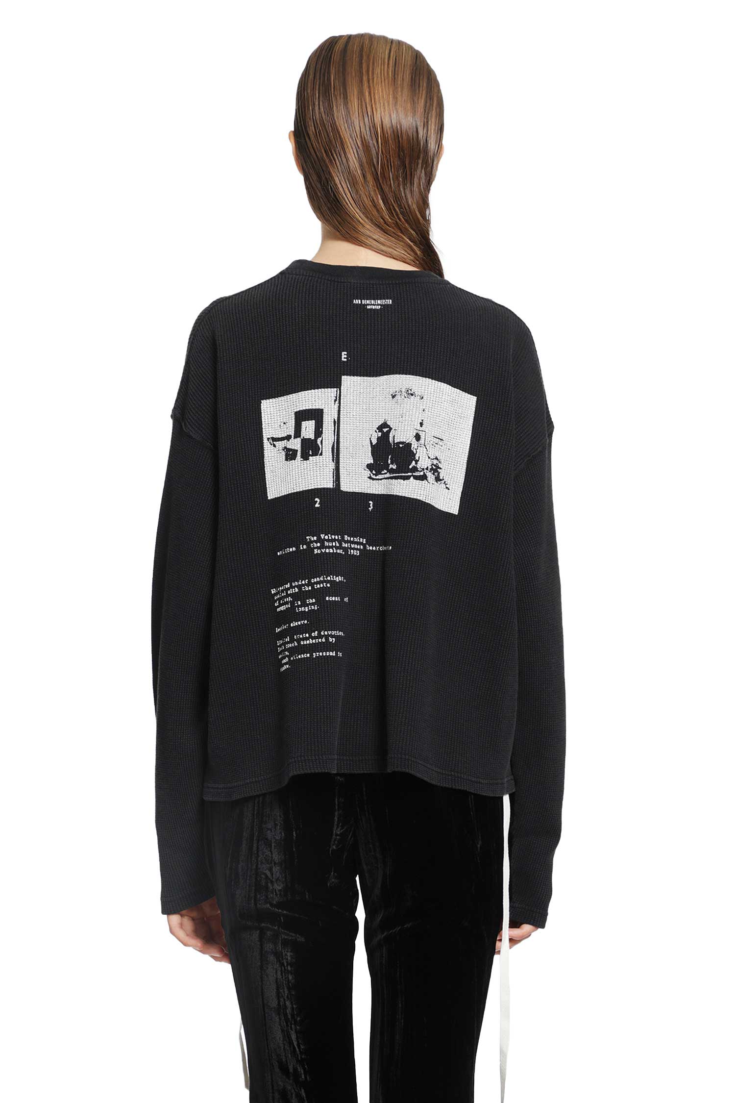 ANN DEMEULEMEESTER Nikita Printed Long Sleeve T-shirt woman