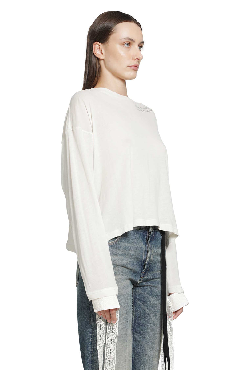 ANN DEMEULEMEESTER Niki Printed Long Sleeve T-shirt woman