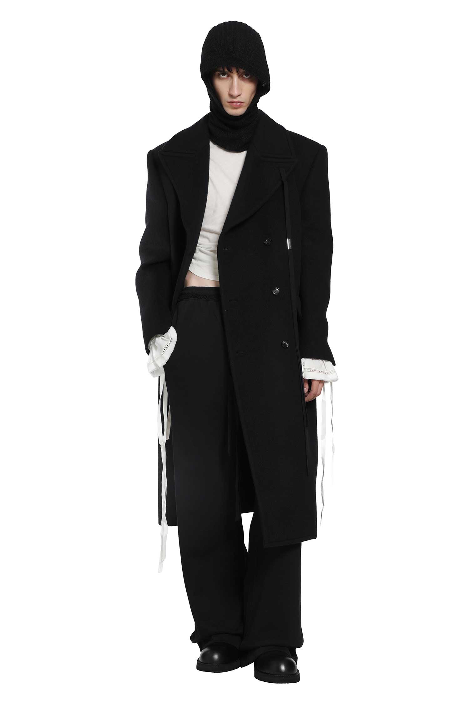 ANN DEMEULEMEESTER Jake Double-Breasted High Comfort Coat man